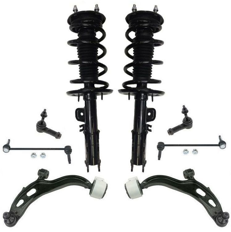 Front Struts and Steering Chassis 8pc Kit for Ford Taurus 3.5L SE SEL 2013-2018