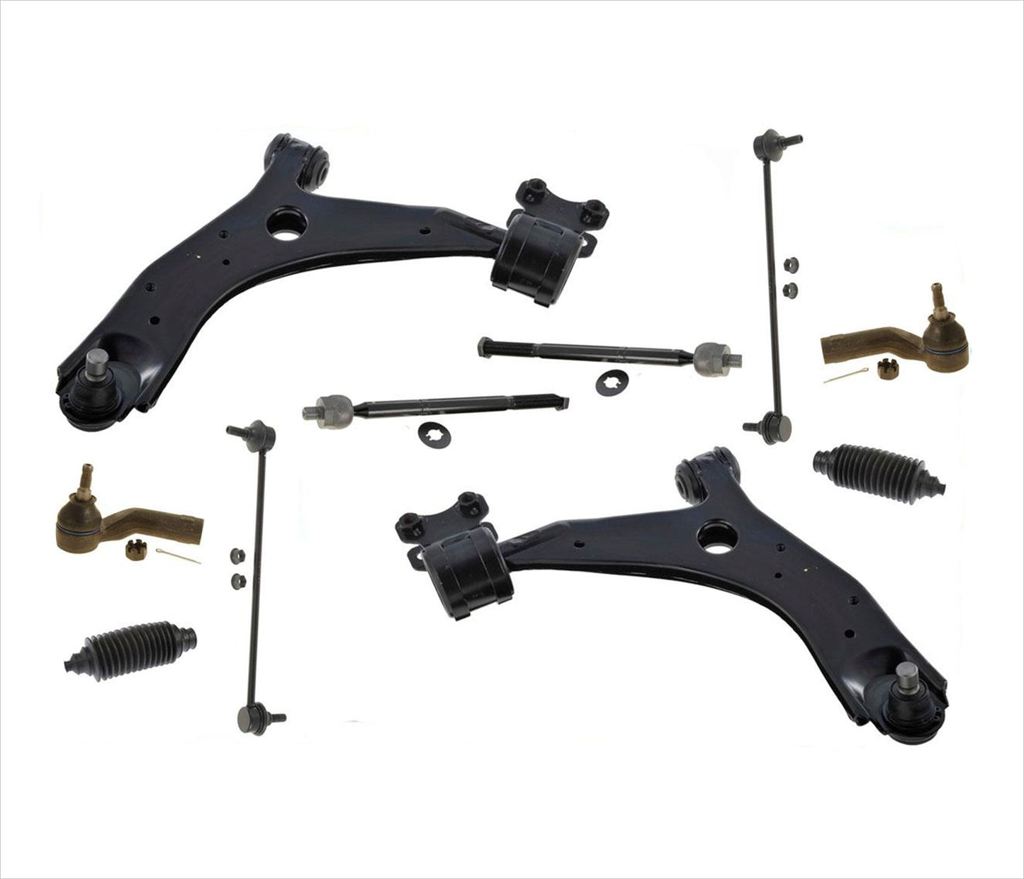 Fits For Mazda 3 04-09 & 5 06-14 Lower Control Arms Ball Joints Tie Rod Links