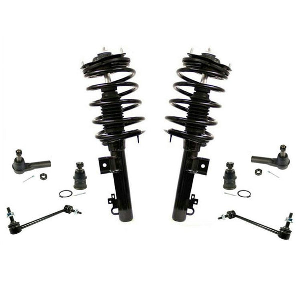 Puntales de resorte delanteros, varillas de amarre, rótulas, enlaces de barra estabilizadora para Ford Taurus 96-07