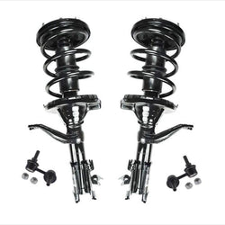 Fits For 2002-2006 Honda CRV Front Complete Struts and Front Sway Bar Links 4Pc