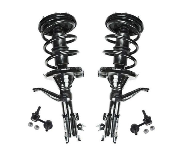Fits For 2002-2006 Honda CRV Front Complete Struts and Front Sway Bar Links 4Pc
