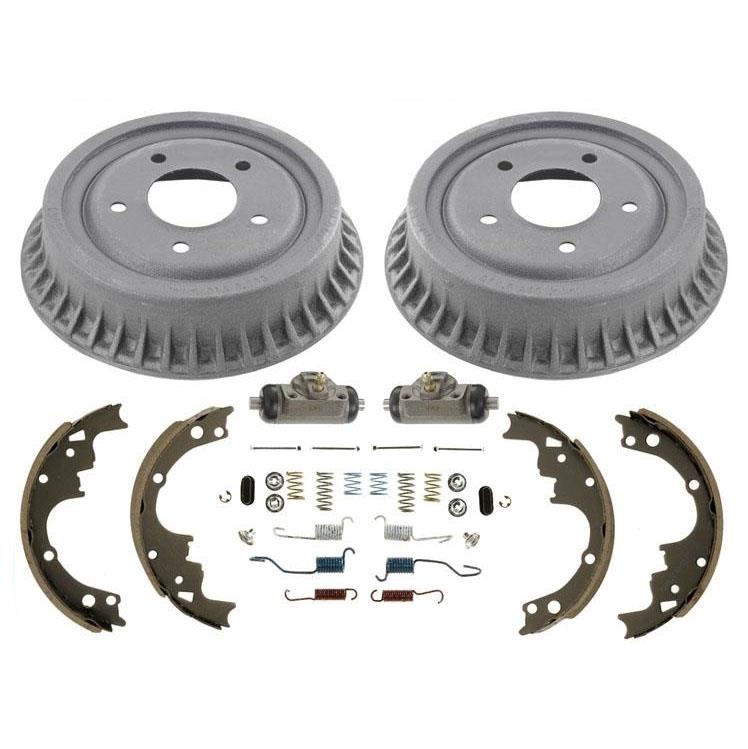 Rear Drums Brake Shoes Springs Wheel Cylinders For Chevrolet Astro Safari 90-02