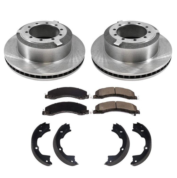 REAR Disc Brake Rotors & Ceramic Brake Pads for Ram 4500 5500 4Pc Kit 08-18