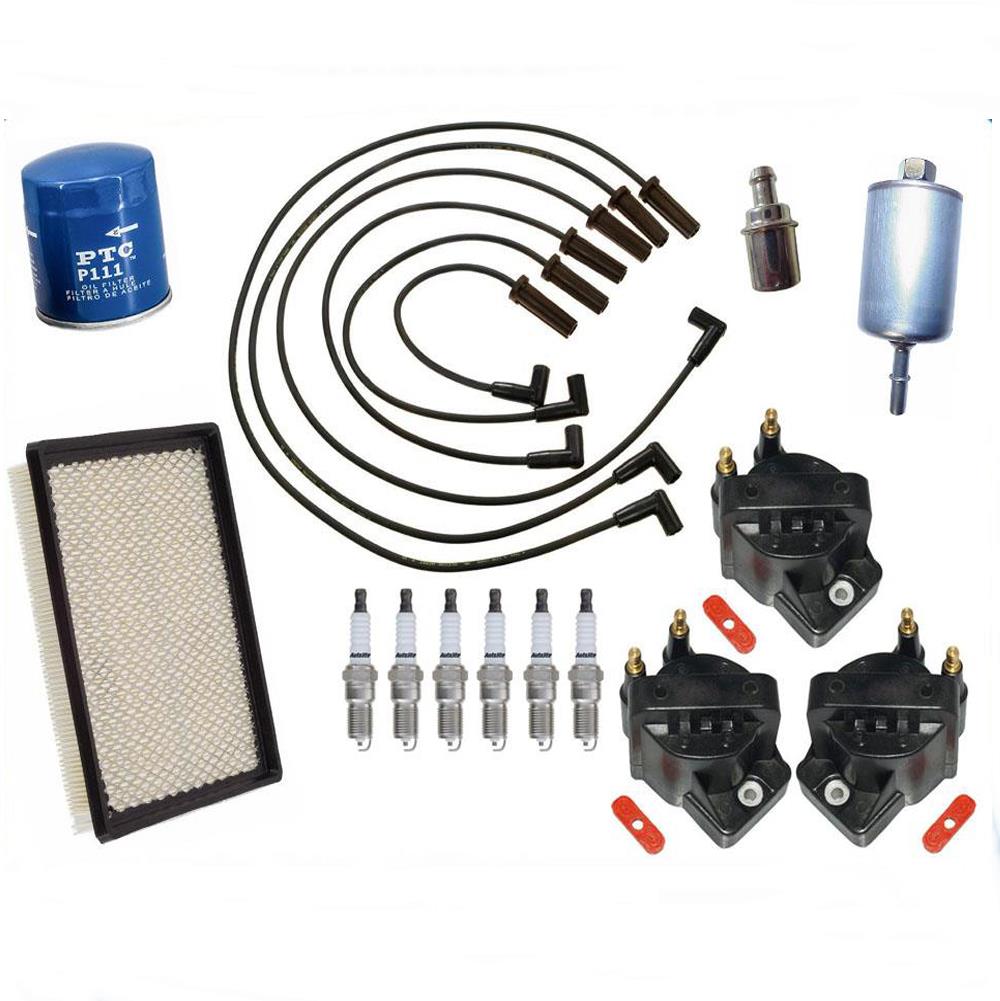 Nuevos cables de encendido, tapones, filtro de aceite, aire y gas para Chevrolet 98-99 Monte Carlo 3.8L