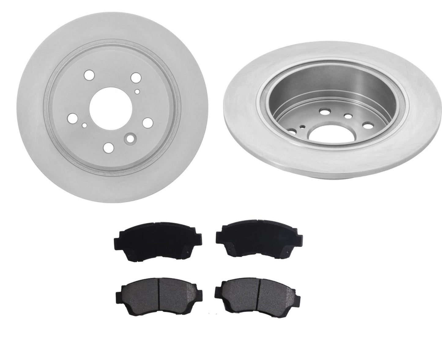 Fits 1995-1999 Toyota Avalon (2) Rear Brake Rotors & Ceramic Pads