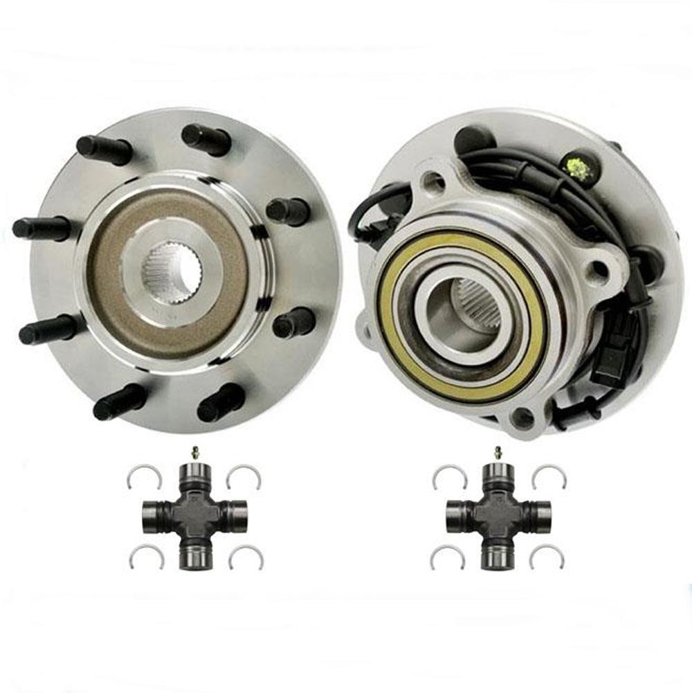 Rodamientos de cubo de rueda delantera, juntas en U para Dodge Ram 2500, tracción a las 4 ruedas 03-05