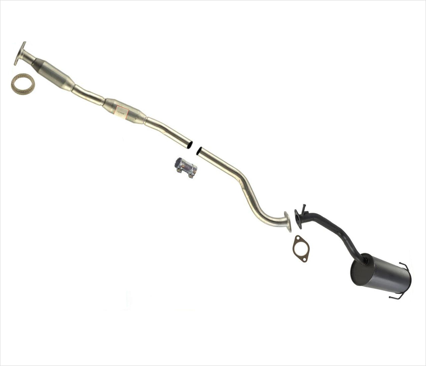 Middle Resonator & Muffler For Subaru Outback Wagon 2.5L 2000 2001 2002 2003