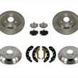 For 2005 2006 07 2015 Smart Fortwo FRT & RR Brake Rotors Drums Brake Pads Shoes