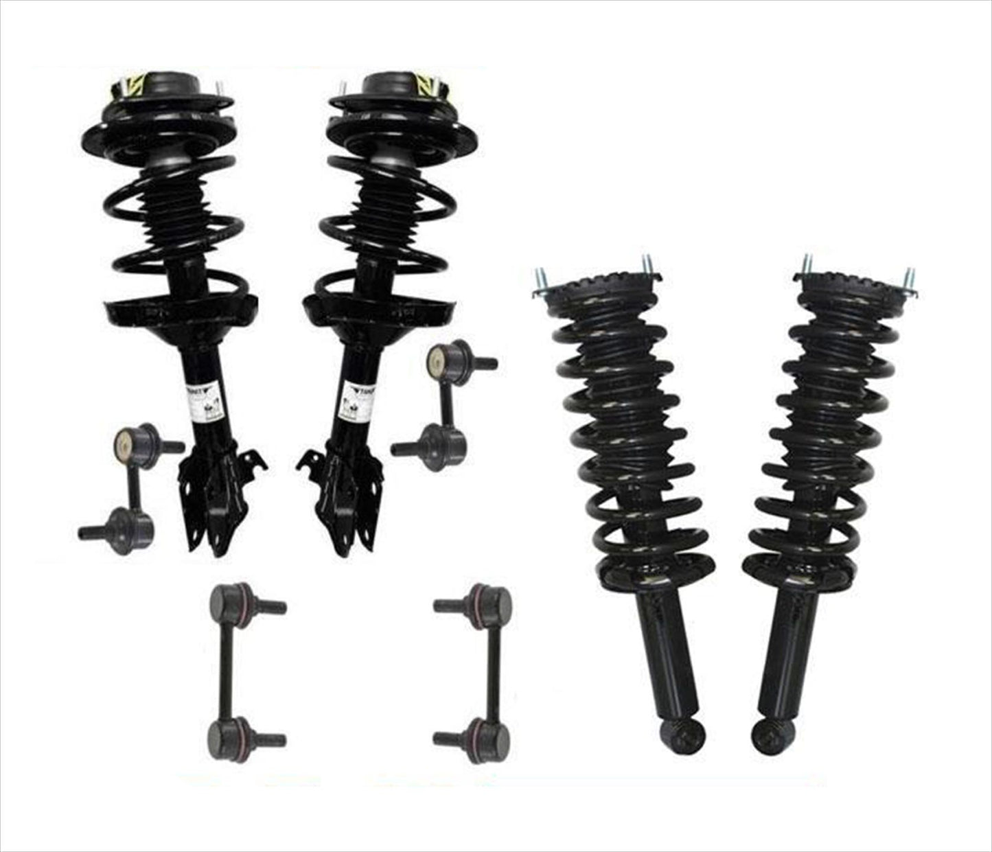 Front Rear Coil Spring Strut Sway Bar Fits For 05-09 Subaru Outback 2.5 3.0 8pc