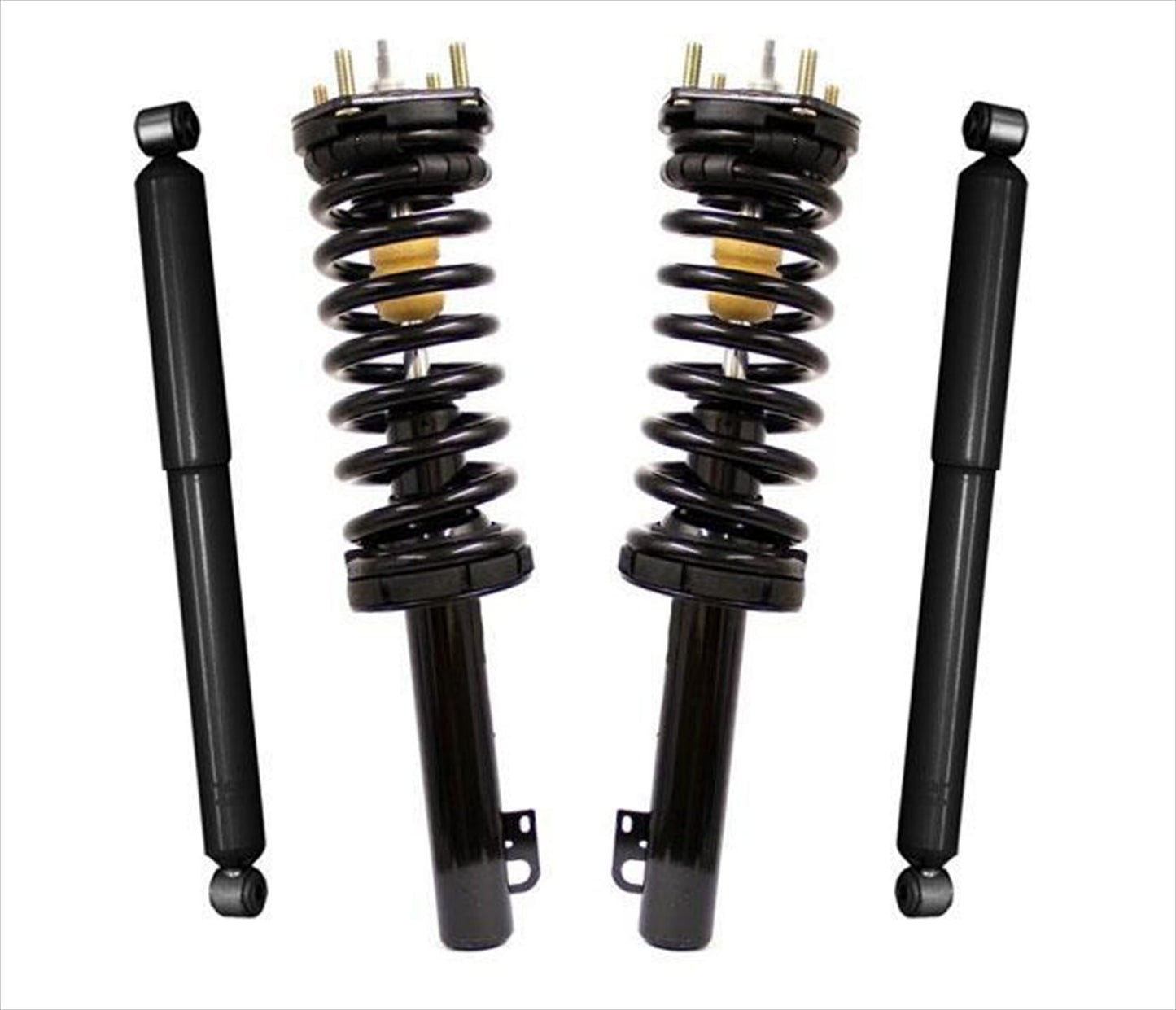 Front Coil Spring Strut & Mount & Rear Shocks for 05-10 Jeep Gr. Cherokee 4PC