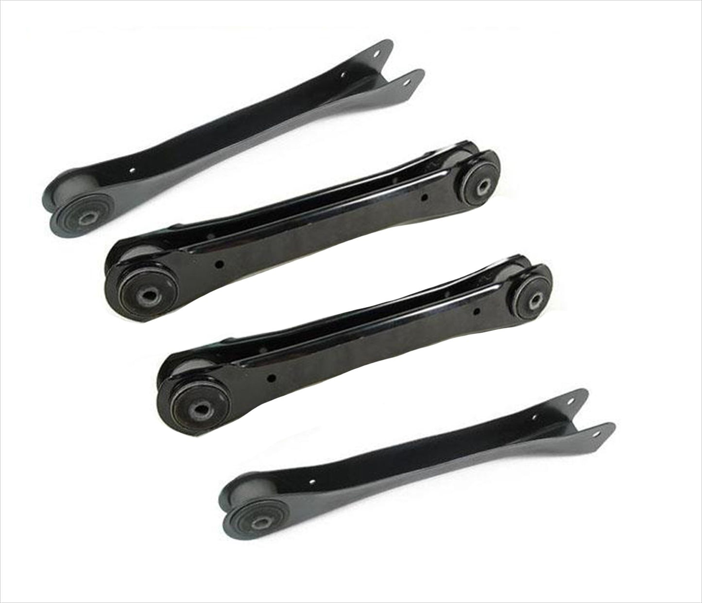 Front Upper & Lower Control Arms w Bushings 4PC for 1997-06 Jeep Wrangler + TJ