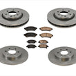 Disc Brake Rotors Front & Rear & Ceramic Pads For Chevrolet Uplander 2006-2009