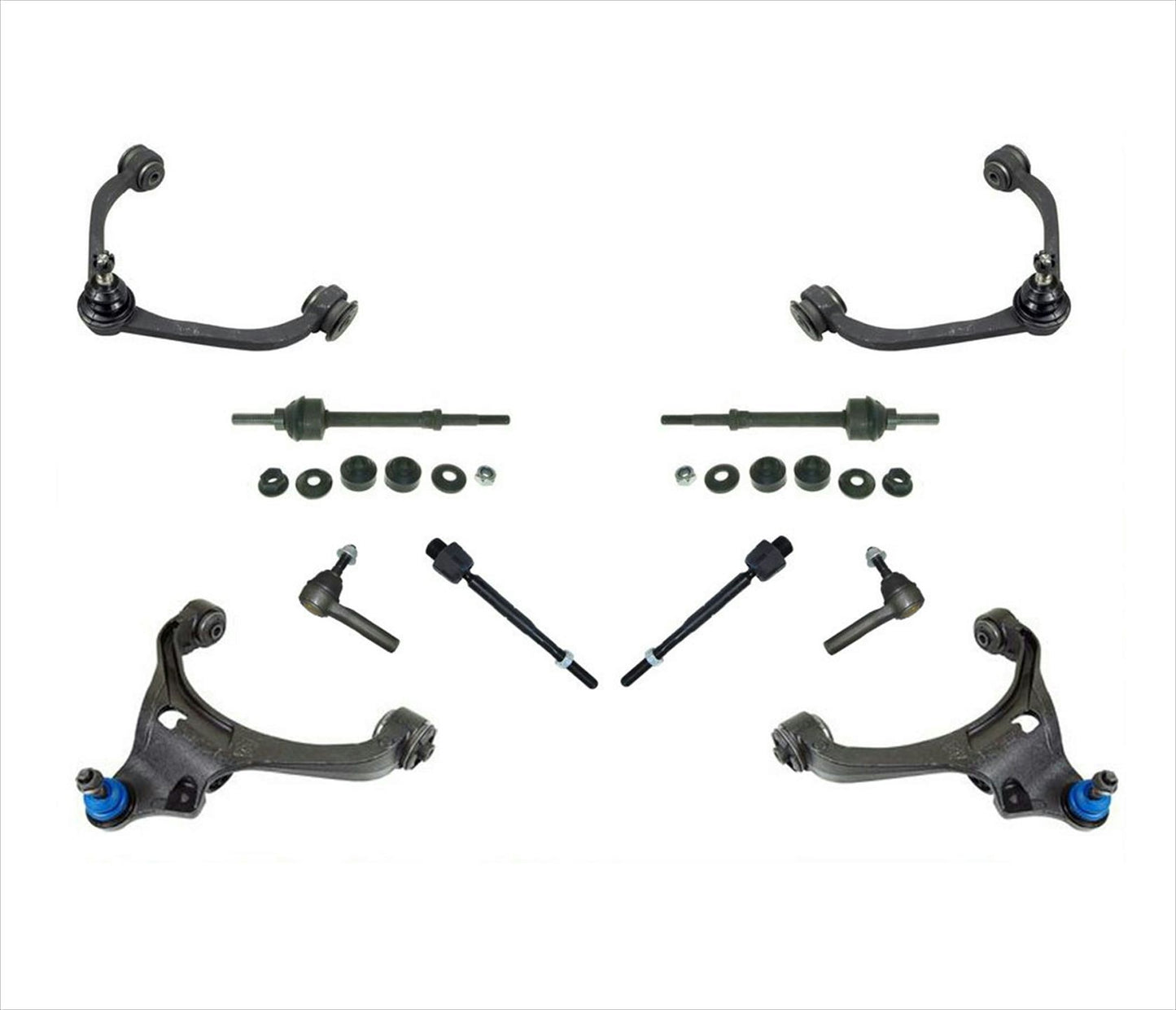 Upper Lower Control Arm Ball Joint Bushing Tie Rods Links For Dodge Dakota 05-11