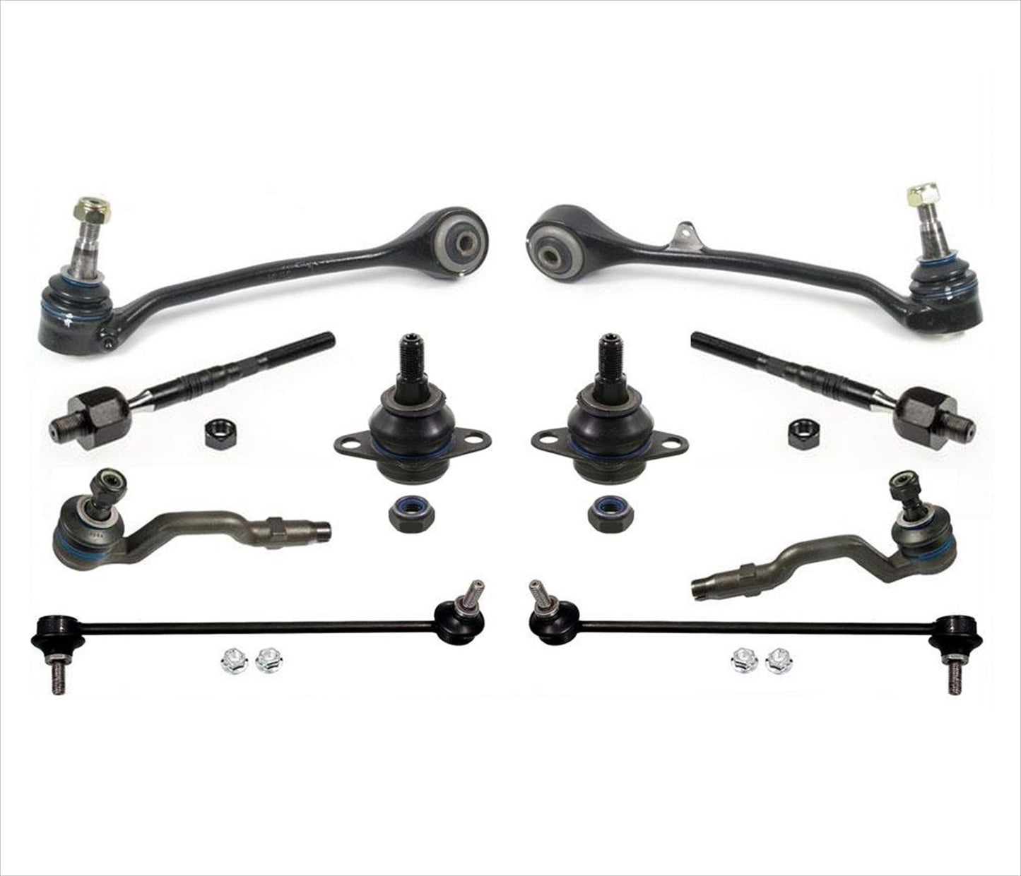 Front Control Arms Tie Rods Sway Bar Lnk Ball Joints Fits 2004-2007 BMW X3