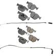 Fits BMW X5 3.0L 4.4L Front & Rear Ceramic Brake Pads + Wear Sensors
