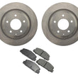 Fits 1993-1995 Mazda RX7 (2) Rear Brake Rotors & Ceramic Brake Pads