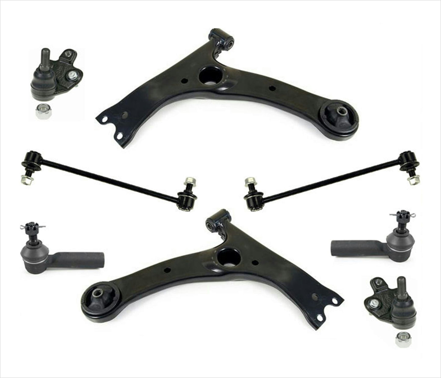 Brazos de control Barra estabilizadora Enlaces 8P para 09-13 1.8L Corolla construido solo en EE. UU.