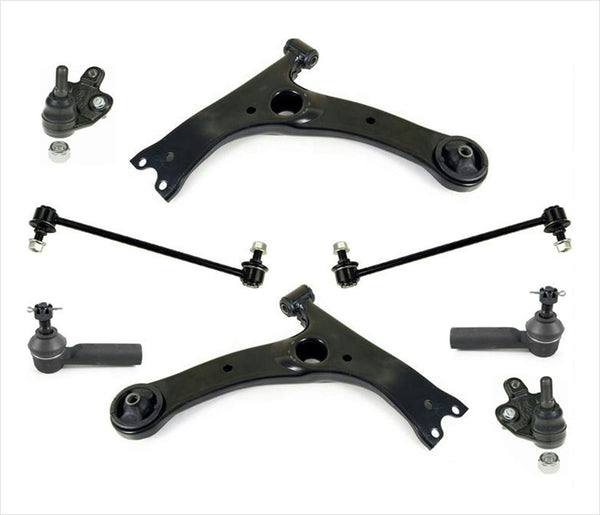 Control Arms Tie Rod Sway Bar Links For 2009 2012 2013 1.8L Corolla Built in USA