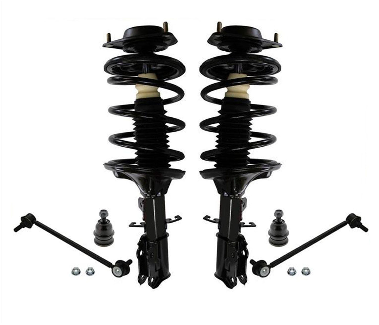 Front Complete Coil Spring Struts Ball Joints for Kia Spectra 6pc 04-09