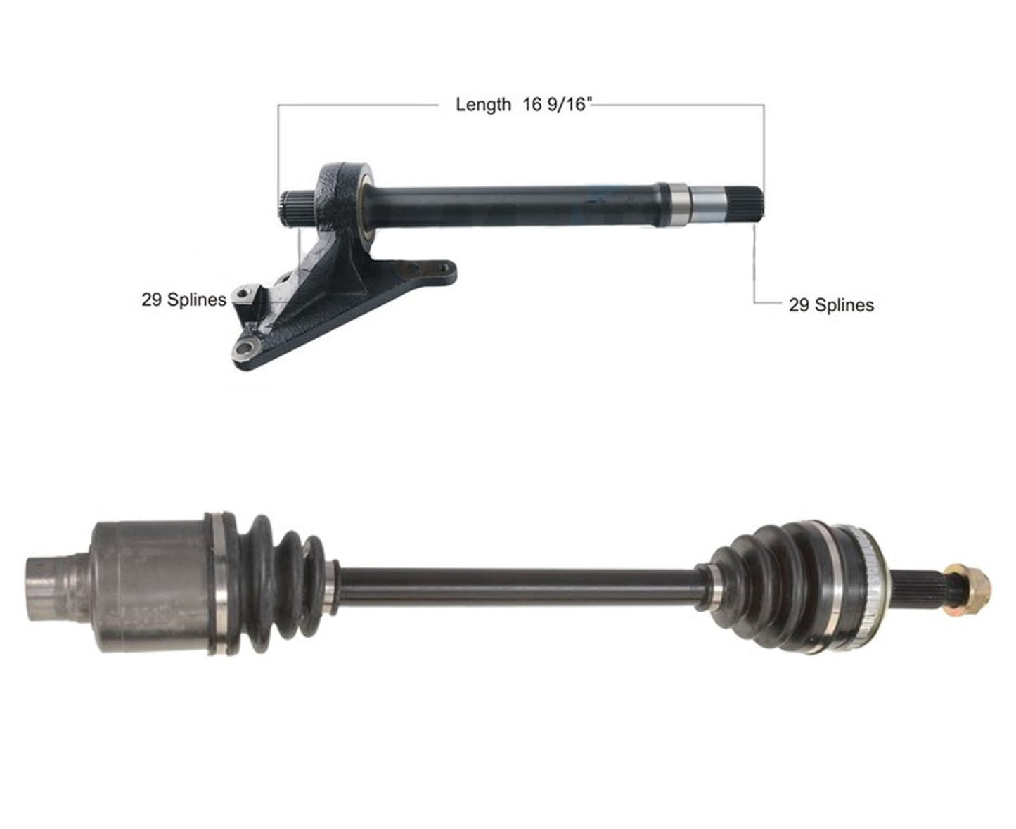 Front Right CV Axle & Intermediate Shaft Fits 06-08 Honda Pilot