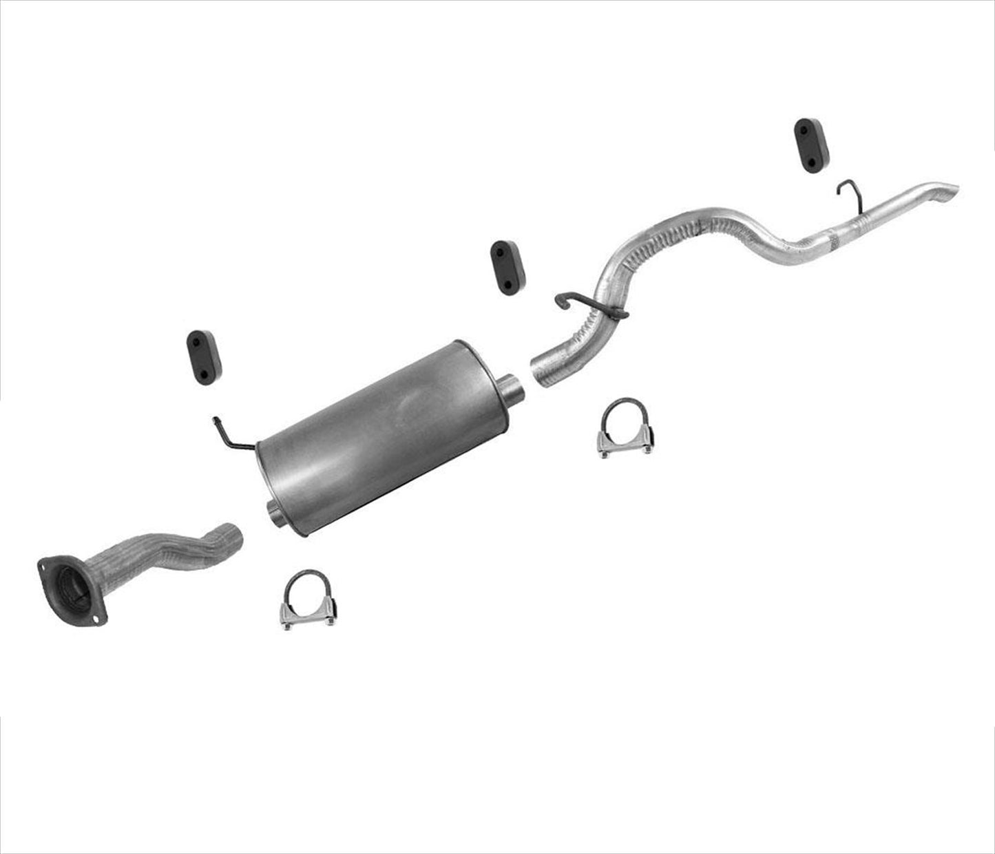 Sistema de tubo de escape silenciador para Colorado Regular Cab 04-12 111 en WB