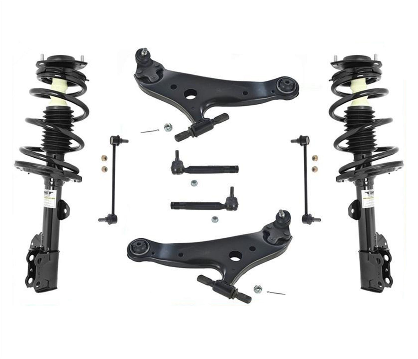 Barras de acoplamiento y enlaces de brazos de control de puntales delanteros para Highlander 08-13 No Sport o Hybrid