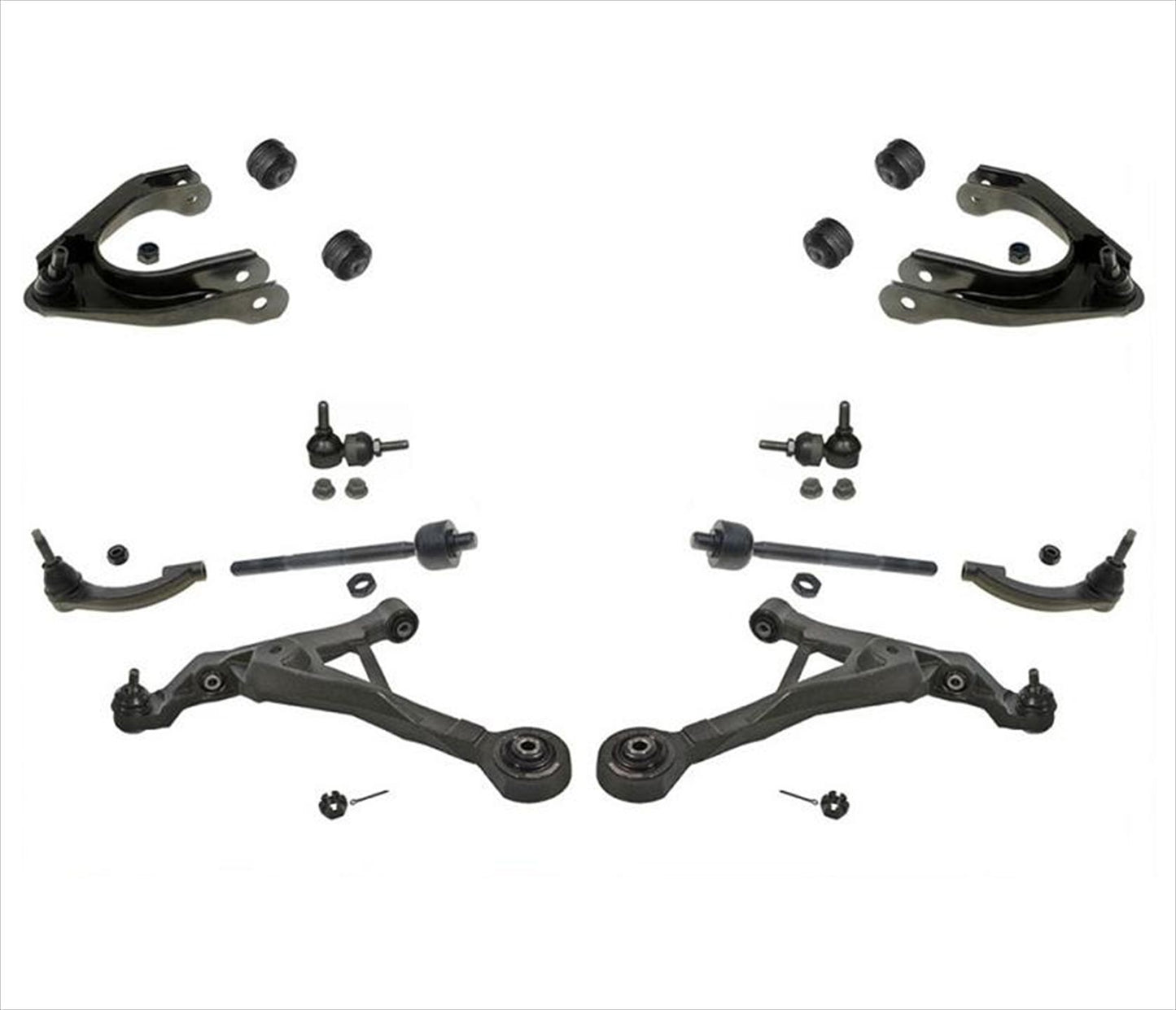 Lower Upper Control Arms Tie Rods for Chrysler Sebring Convertible 96-06