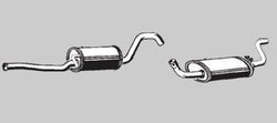 1992-1994, 1996 Volvo 960 W Multi Exhaust System Muffler