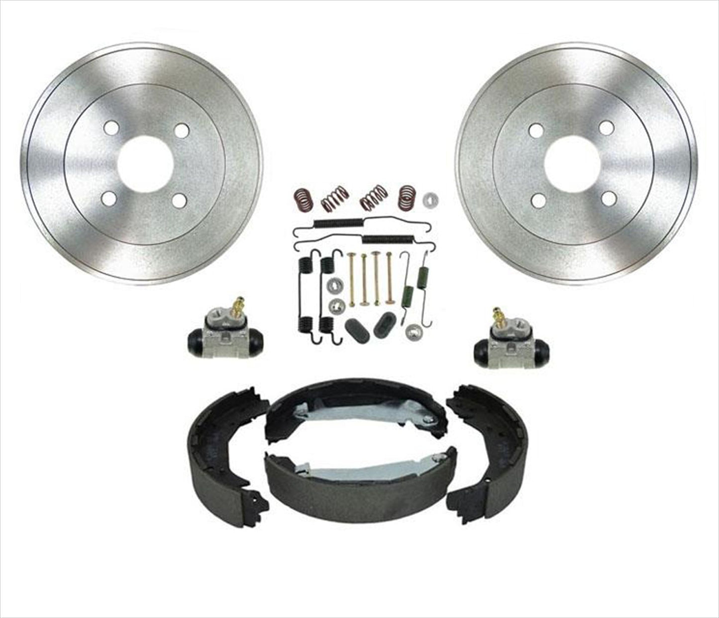 Drums Brake Shoes Wheel Cylinders Springs for Chevrolet Cobalt 2.2L 09-10 4 Bolt