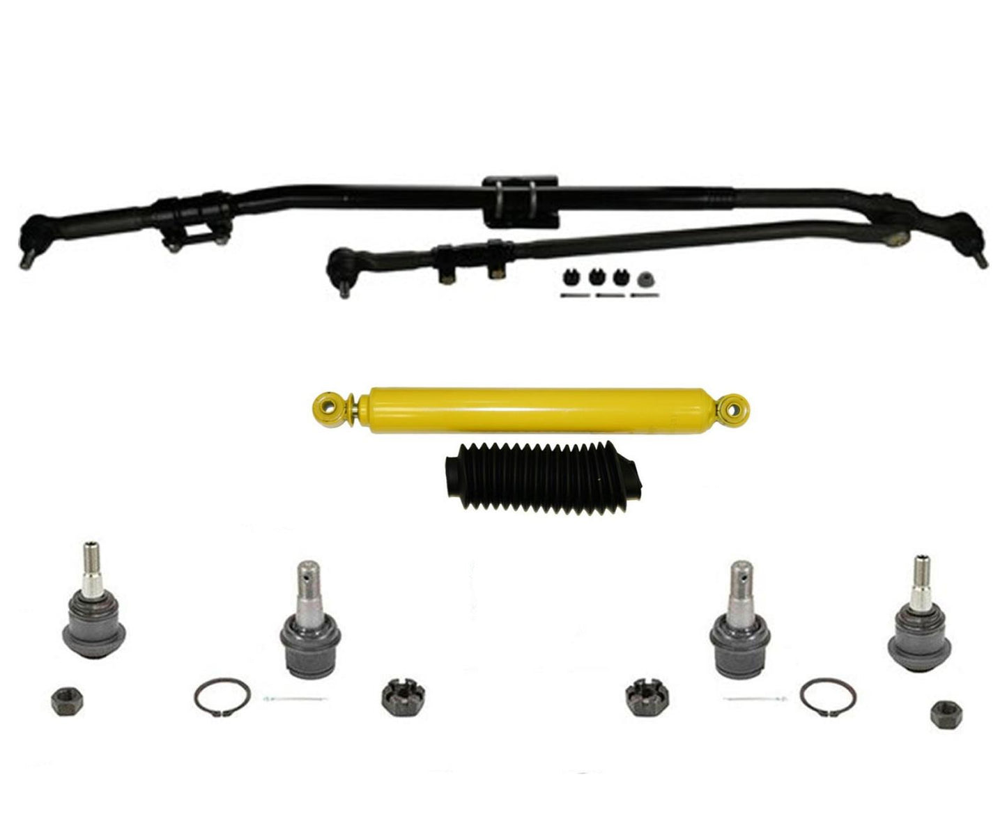 Drag Links Tie Rods Ball Joints Damper For RAM 2500 4 Wheel Drive 2008-2013