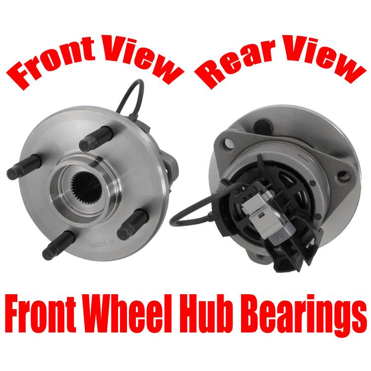Front Wheel Hub Bearings for Chevrolet Cobalt 2005-2010 with 4 Wheel Abs 4 Studs