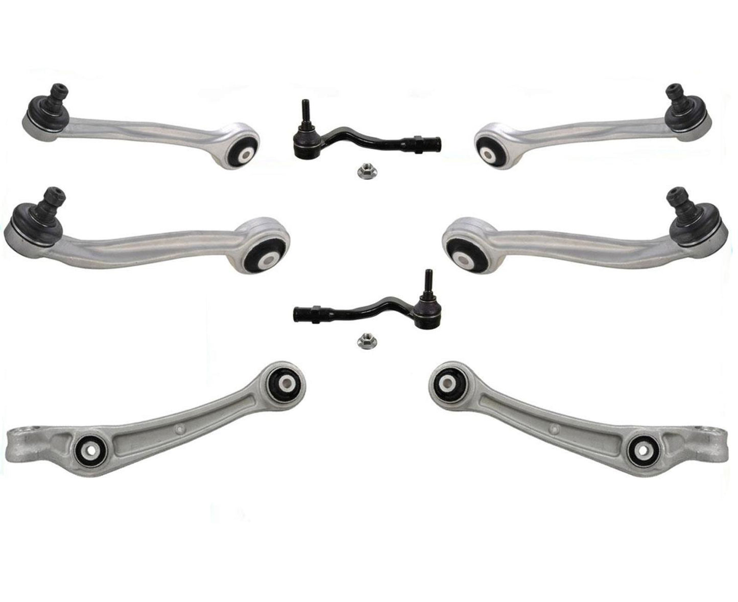 Front Lower & Upper Control Arms & Tie Rods 8PC KIT for Audi A4 12-15 & A5 12-14