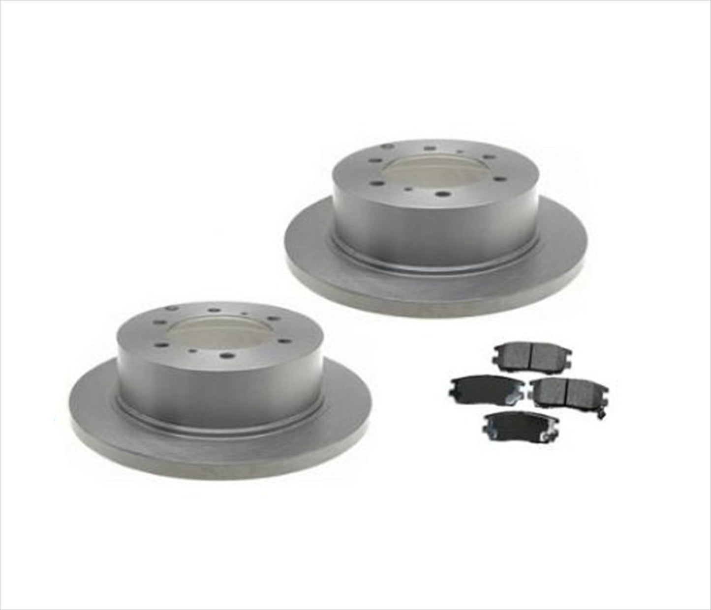 Fits 1992-2000 Mitsubishi Montero Rear Brake Rotors & Ceramic Pads