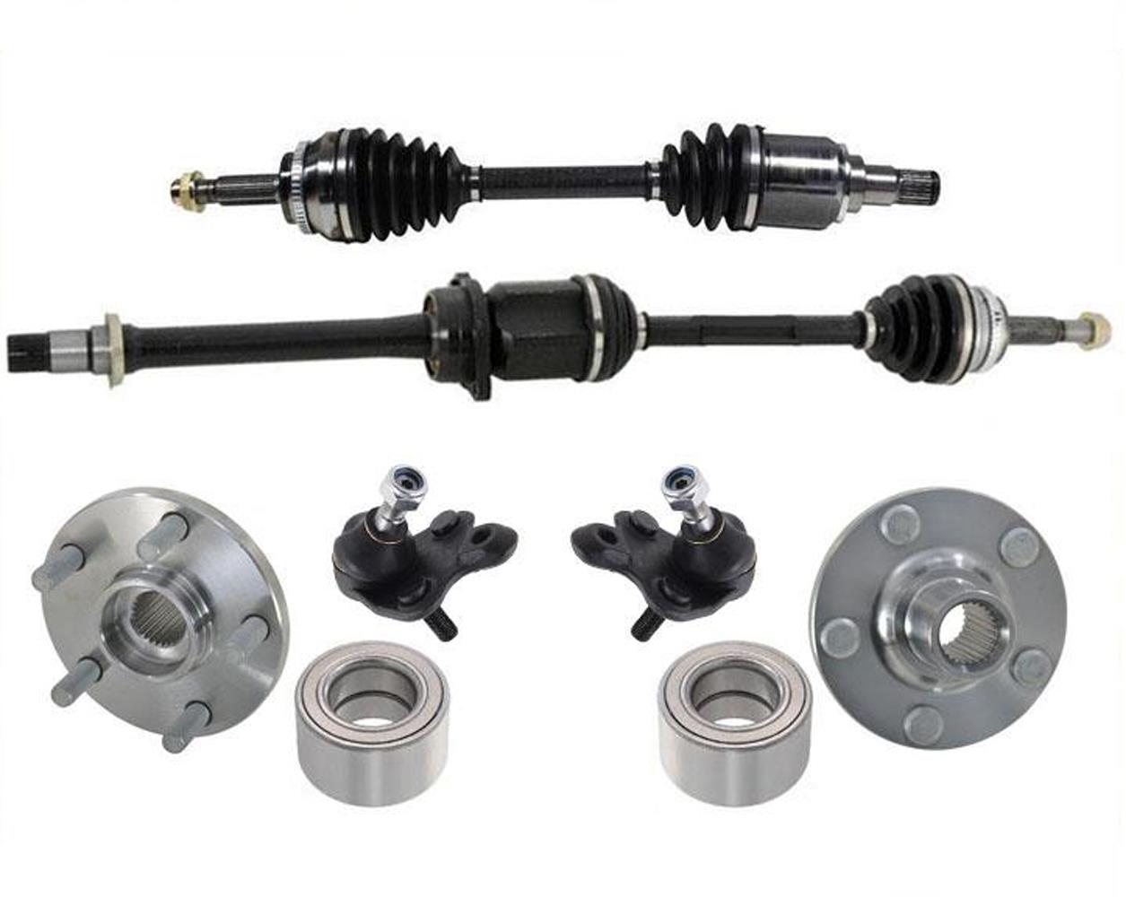 Kits de bujes y rodamientos 100% nuevos, juntas esféricas de ejes CV para Scion tC 6 piezas 05-2010