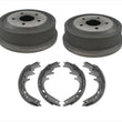 Para Dodge Ram 1500 2000-2001 Pick Up Tambores de freno traseros y zapatas de freno Kit de 3 piezas