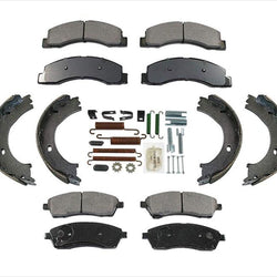 for 99-04 F250 F350 Super Duty Front & Rear Brake Pads Parking Shoes & Hardware