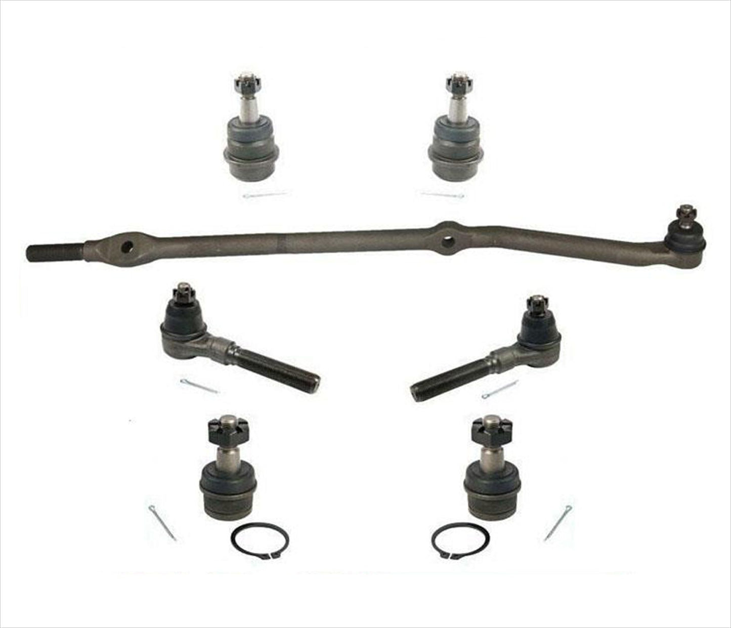 Drag Link Tie Rod Rods Ball Joints 8Pc Kit for Jeep Wrangler 97-06