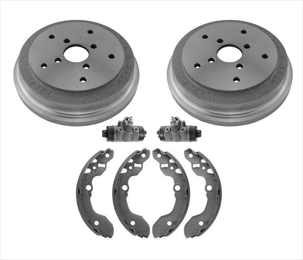 Se adapta a 1991-1995 Tracker 91-95 Sidekick Tambores de freno trasero Zapatas Cilindro de rueda