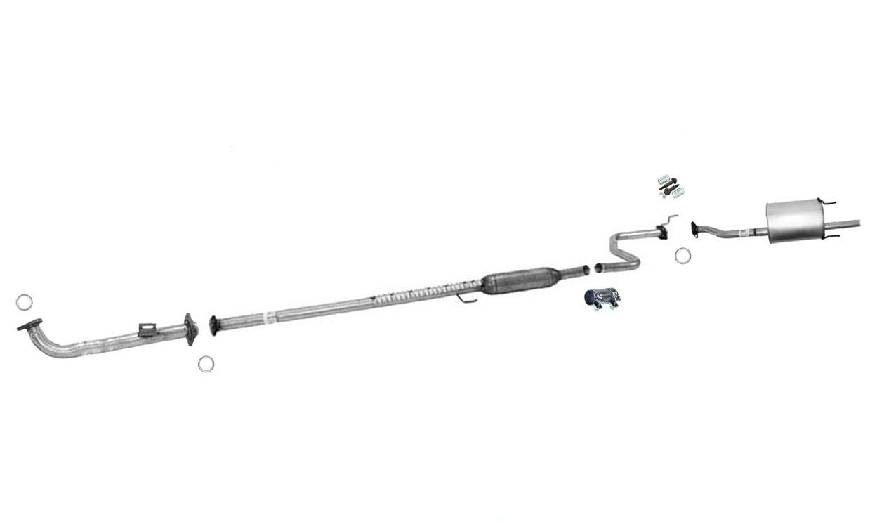 Exhaust Front Pipe Muffler System for Honda Civic 3 Door Hatchback DX CX 96-00