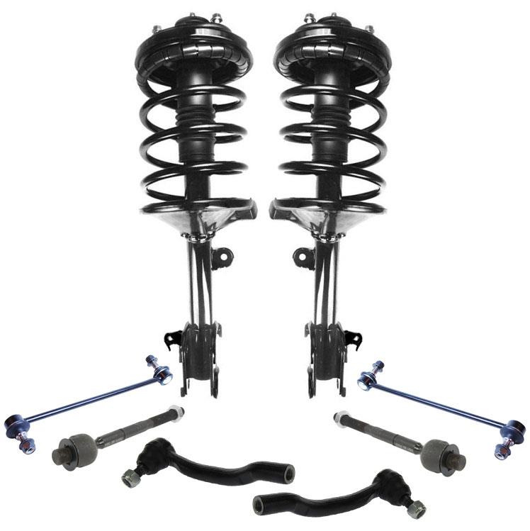 Front Struts Tie Rods Sway Bar Links for Honda Pilot 03-05 All Wheel Drive