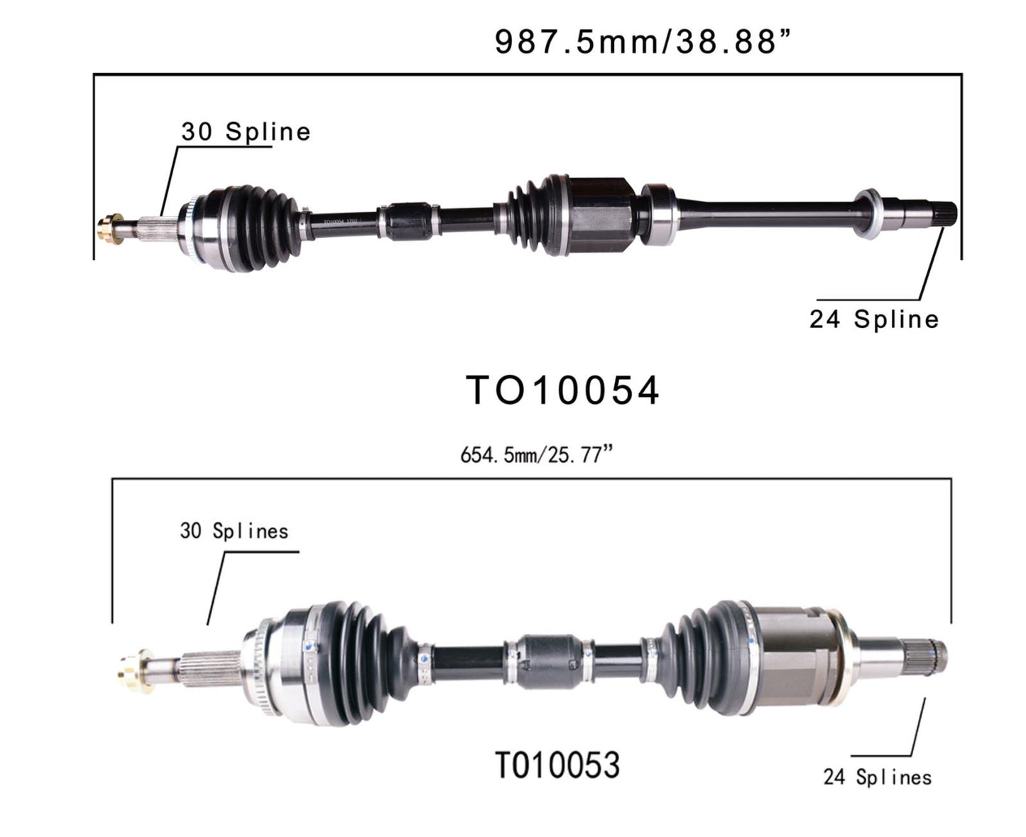 Eje delantero izquierdo y derecho CV para Toyota Camry HYBRID 2.5L 12-17