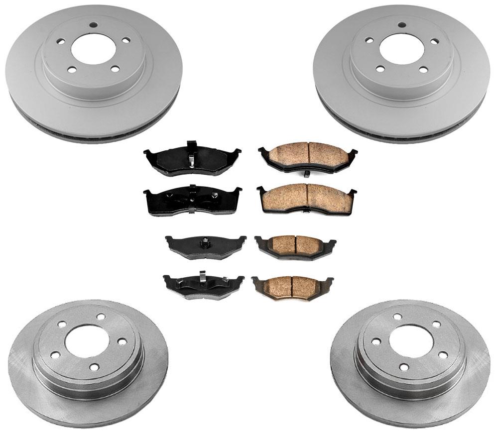 Front Rear Rotors Brake Pads for Chrysler 300M 99-04 Without Performance Package