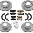 Rotores de freno delantero y trasero y pastillas de freno de cerámica para KIA Sorento 8PC Kit 2007-2009