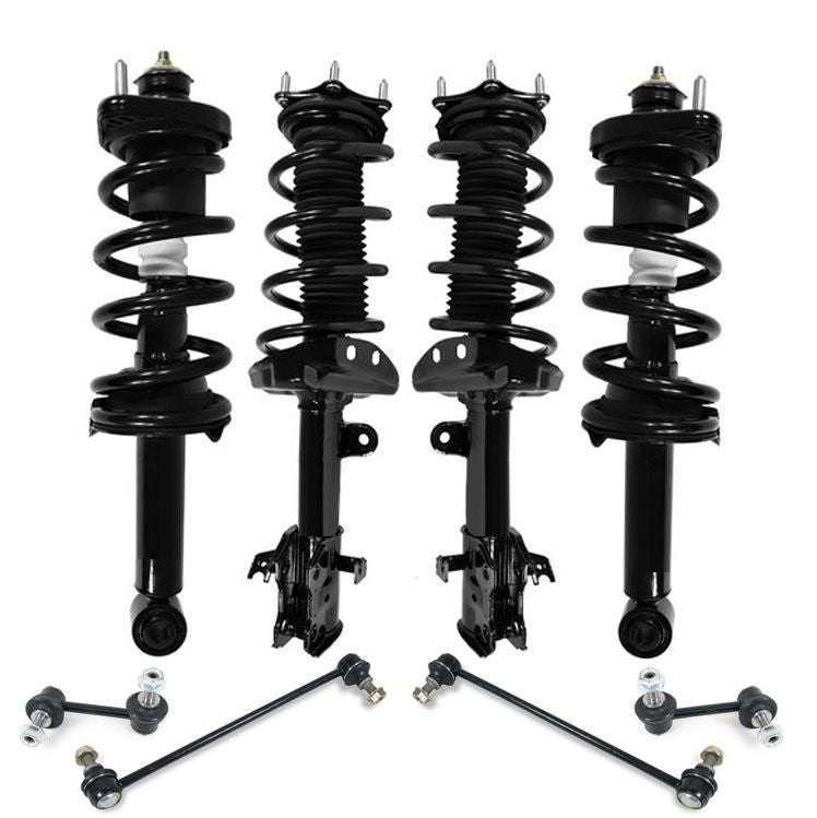 Front & Rear Complete Struts & Links For Honda CRV 2012-2014 All Wheel Drive