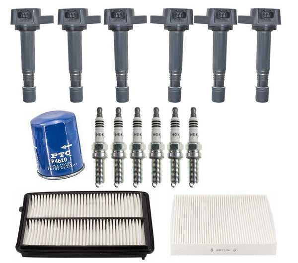 Direct Ignition Coils Spark Plugs & Filters for Acura RDX 3.5L 2013-2014 15Pcs
