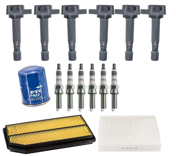 Direct Ignition Coils Spark Plugs & Filters for Honda Ridgeline 2009-2014 15PCS