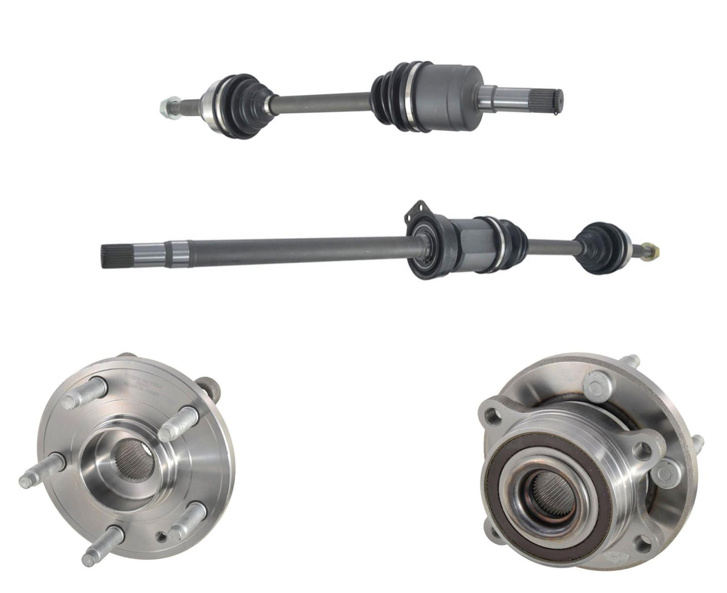 Front CV Axles & Wheel Hub Bearings Front Wheel Drive for Ford Taurus 3.5L 10-17