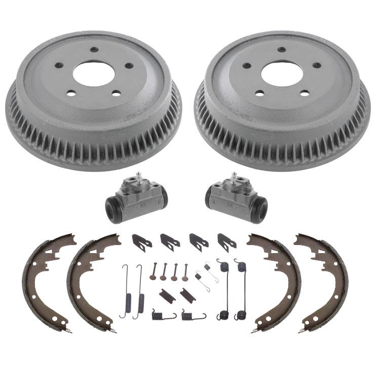 Tambores, zapatas de freno, cilindros de rueda, kit de resorte para Dodge Ram 1500 Pick Up 94-99