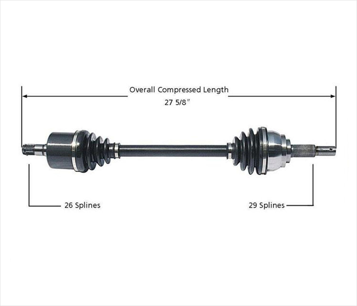 Front Driver Side CV Drive Axle Shaft for Nissan Quest 04-09 5-Speed Automatic
