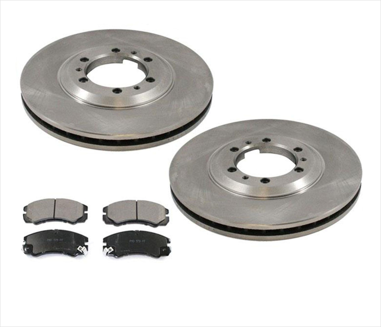 Front Disc Brake Rotors and Front Ceramic Pads for 96-01 Honda Passport 3PC Kit
